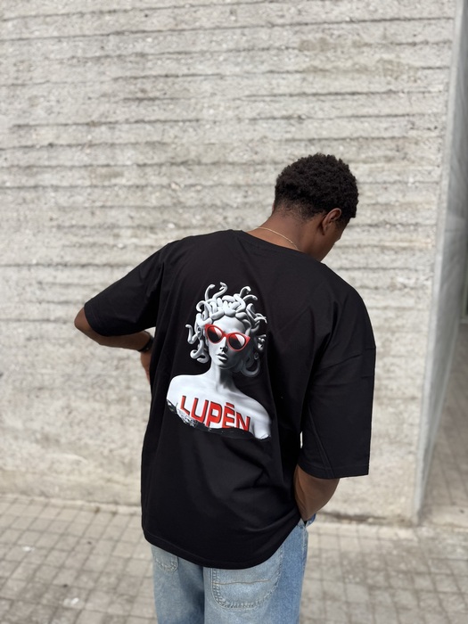 Lupen κοντομάνικο oversized μαύρο