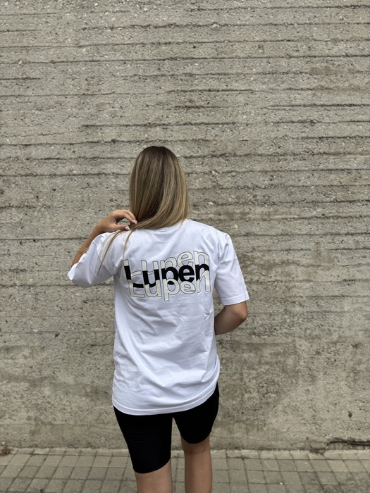 Lupen κοντομάνικο oversized λευκό