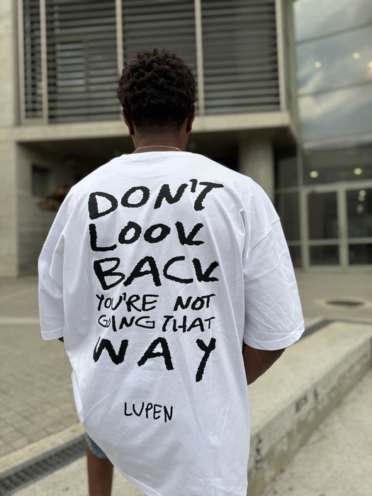 Lupen κοντομάνικο oversized λευκό
