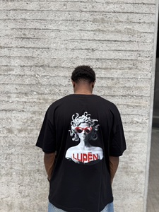 Lupen κοντομάνικο oversized μαύρο Φωτογραφία 5