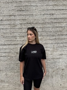 Lupen κοντομάνικο oversized μαύρο Φωτογραφία 4