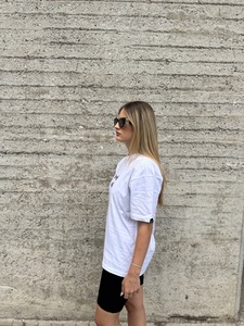 Lupen κοντομάνικο oversized λευκό Φωτογραφία 3