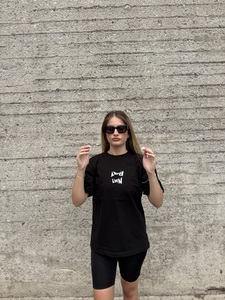 Lupen κοντομάνικο oversized μαύρο Φωτογραφία 5