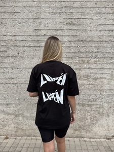 Lupen κοντομάνικο oversized μαύρο Φωτογραφία 2