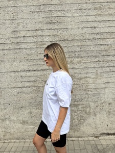 Lupen κοντομάνικο oversized λευκό Φωτογραφία 2