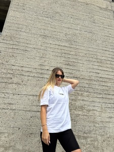 Lupen κοντομάνικο oversized λευκό Φωτογραφία 3