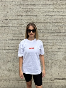 Lupen κοντομάνικο oversized λευκό Φωτογραφία 2