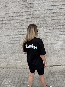 Lupen κοντομάνικο oversized μαύρο Φωτογραφία 2
