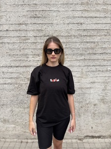 Lupen κοντομάνικο oversized μαύρο Φωτογραφία 2