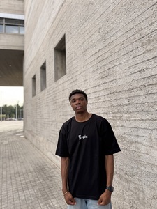 Lupen κοντομάνικο oversized μαύρο Φωτογραφία 3