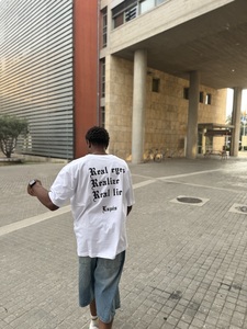 Lupen κοντομάνικο oversized λευκό Φωτογραφία 5