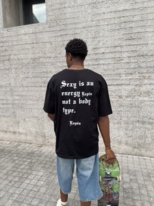 Lupen κοντομάνικο oversized μαύρο