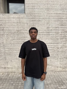 Lupen κοντομάνικο oversized μαύρο Φωτογραφία 4