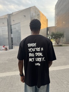 Lupen κοντομάνικο oversized μαύρο Φωτογραφία 5