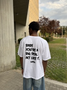 Lupen κοντομάνικο oversized λευκό Φωτογραφία 5