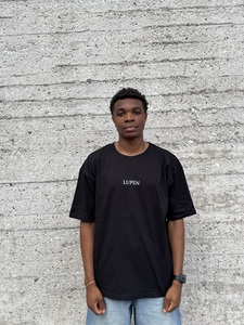 Lupen κοντομάνικο oversized μαύρο